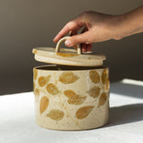 Painted Botanical Canister