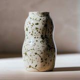 Splatter Vase in Olive