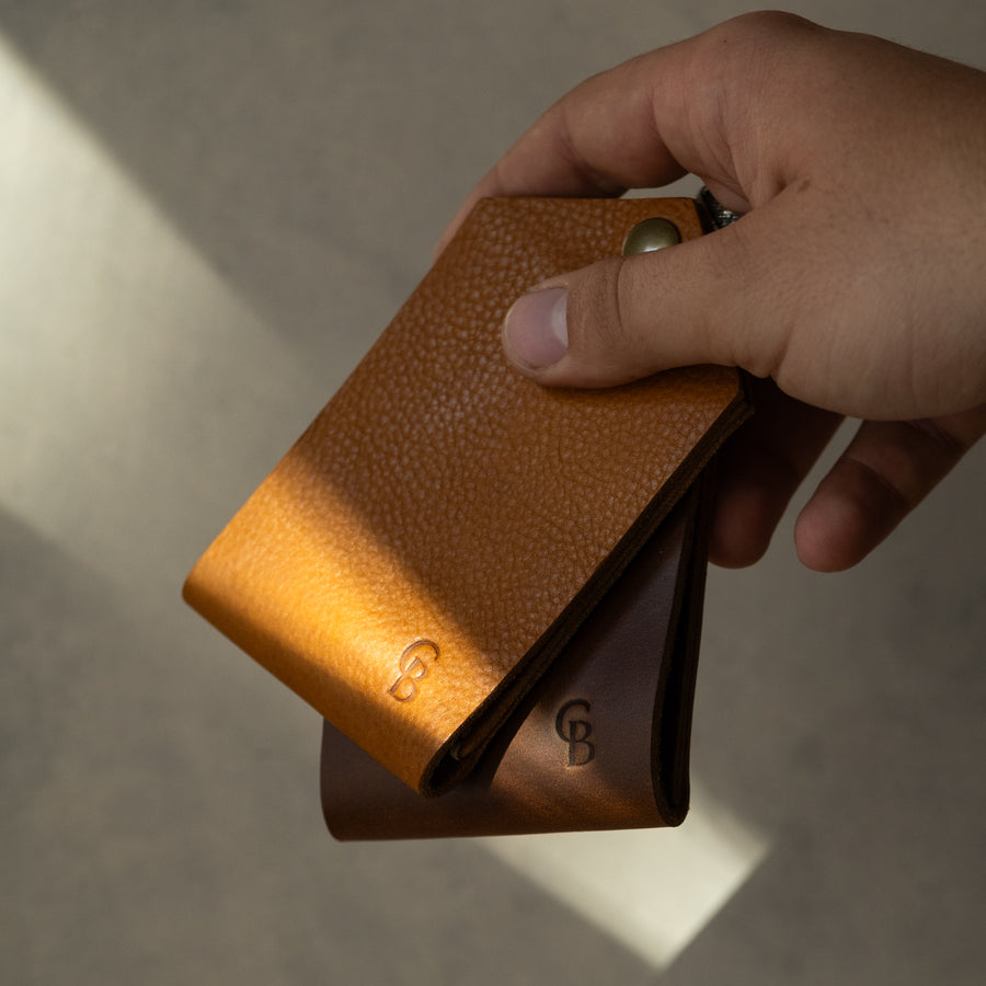 Hand Stitched Wallet in True Brown