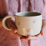 Cottage Mug with Painted Lilies