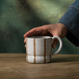 Striped Mug in White