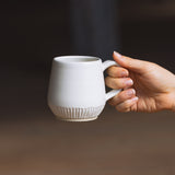 Carved Sophia Mug in Oatmeal