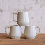 Carved Sophia Mug in Oatmeal